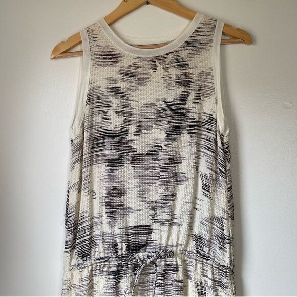Vince Silk Drawstring Marble georgette silk dress size Small - Picture 12 of 14